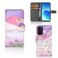 OPPO Reno6 5G | Telefoonhoesje | Met pasjeshouder | Bird Flying