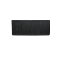 Dressoir Brussel Zwart 4 deuren | 200 cm