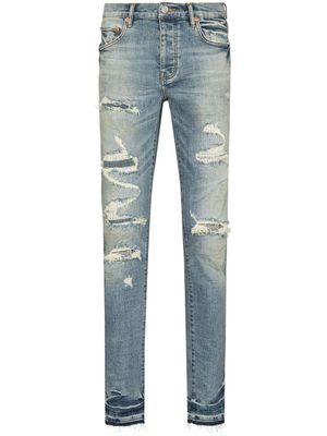 Purple Brand jean P001 Vintage skinny à effet usé - Bleu