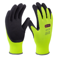 Connex Handschoen Tuin Latex Geel Gr09 - COX938578
