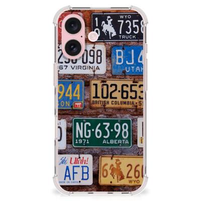 iPhone 16 Anti-shock Hoesje met foto Kentekenplaten iPhone 16 Anti-shock Hoesje met foto Kentekenplaten