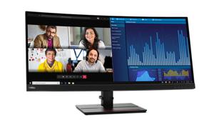 Lenovo ThinkVision P34w-20 LED-monitor Energielabel F (A - G) 86.4 cm (34 inch) 3440 x 1440 Pixel 21:9 6 ms USB-C, USB-B, USB 3.2 Gen 1 (USB 3.0), HDMI,