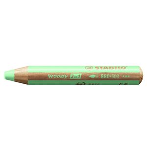 STABILO woody 3 in 1, multitalent kleurpotlood, pastel groen, per stuk