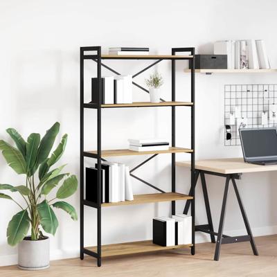 Boekenkast artisanaal eikenkleurig 80 x 30 x 153 cm