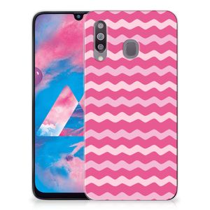 Samsung Galaxy M30 TPU bumper Waves Pink