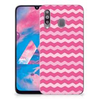 Samsung Galaxy M30 TPU bumper Waves Pink