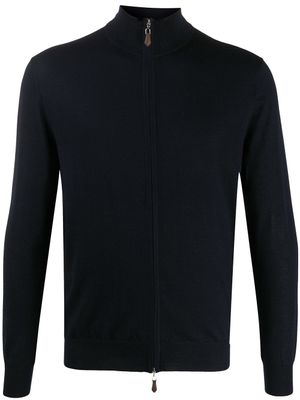 N.Peal sweat à fermeture zippée - Bleu