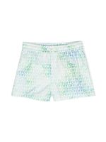 Off-White Kids short de bain à logo imprimé - Blanc