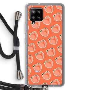 Just peachy: Samsung Galaxy A42 5G Transparant Hoesje met koord