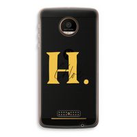 Amber Script: Motorola Moto Z Force Transparant Hoesje