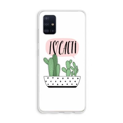 I love cacti: Galaxy A51 4G Transparant Hoesje