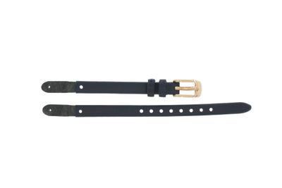 Horlogeband Fossil ES4026 / Georgia Leder Blauw 8mm