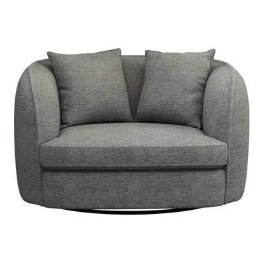 Loveseat Enzio - stof Wandy - grijs - Leen Bakker