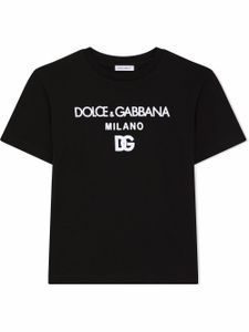 Dolce & Gabbana Kids t-shirt Milano en coton - Noir