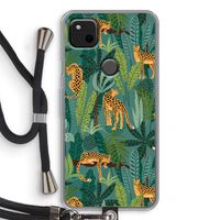 Luipaard 2: Pixel 4a Transparant Hoesje met koord