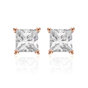 New Bling 9NB-0050 Oorstekers zilver met zirkonia rosekleurig 8 mm