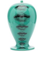 Fornasetti vase en céramique à imprimé graphique - Vert - thumbnail