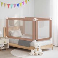 VidaXL Bedhekje peuter 150x25 cm stof taupe