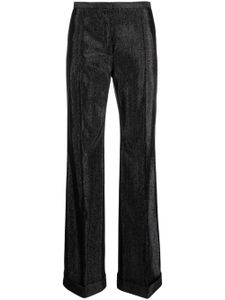 Philosophy Di Lorenzo Serafini pantalon droit à effet métallisé - Noir
