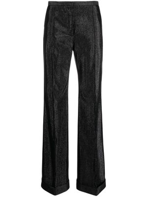 Philosophy Di Lorenzo Serafini pantalon droit à effet métallisé - Noir