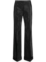 Philosophy Di Lorenzo Serafini pantalon droit à effet métallisé - Noir