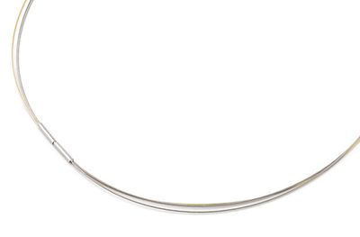 Boccia 0804-02 Ketting staal-titanium zilver-en goudkleurig 3 x 0,6 mm