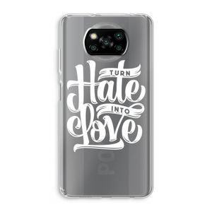 Turn hate into love: Xiaomi Poco X3 NFC Transparant Hoesje
