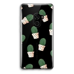 Cactusprint roze: Xiaomi Mi Mix 2 Transparant Hoesje