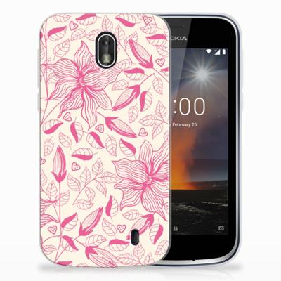 Nokia 1 | TPU Case | Pink Flowers