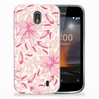 Nokia 1 | TPU Case | Pink Flowers