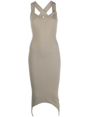 Patou robe en maille à coupe mi-longue - Tons neutres