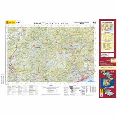 Topografische kaart 847 MT50 Villajoyosa/La Vila Joiosa | CNIG - Instituto Geográfico Nacional1