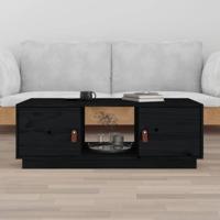 Salontafel 100x50x35 cm massief grenenhout zwart