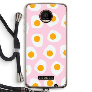Dancing eggs: Motorola Moto Z Force Transparant Hoesje met koord