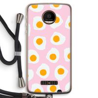 Dancing eggs: Motorola Moto Z Force Transparant Hoesje met koord