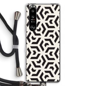 Crazy pattern: Sony Xperia 1 III Transparant Hoesje met koord