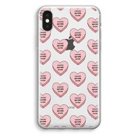 Chicks before dicks: iPhone XS Transparant Hoesje Chicks before dicks: iPhone XS Transparant Hoesje