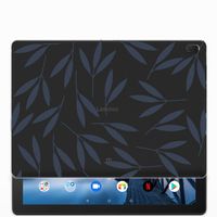 Lenovo Tab E10 Siliconen Hoesje Leaves Blue