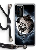 Volle maan: Huawei P40 Transparant Hoesje met koord