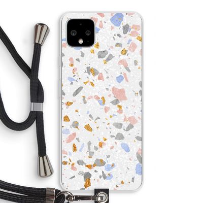 Terrazzo N°8: Pixel 4 XL Transparant Hoesje met koord