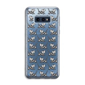 Zwarte poes: Samsung Galaxy S10e Transparant Hoesje
