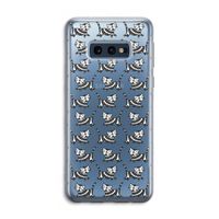 Zwarte poes: Samsung Galaxy S10e Transparant Hoesje
