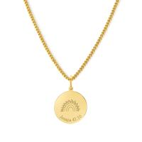 Gepersonaliseerde bijbelvers ketting - Stainless steel - Goud - Jesaja 41:10