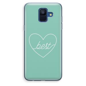 Best heart pastel: Samsung Galaxy A6 (2018) Transparant Hoesje