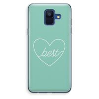 Best heart pastel: Samsung Galaxy A6 (2018) Transparant Hoesje