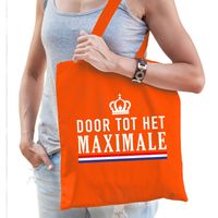 Oranje door tot het Maximale katoenen tas voor dames - Feest Boodschappentassen