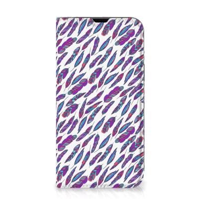 iPhone 13 | Hoesje met Magneet | Feathers Color