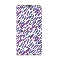iPhone 13 | Hoesje met Magneet | Feathers Color