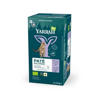 Yarrah Multipack kat met pate kip en kalkoen bio