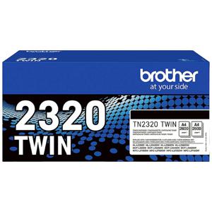 Brother Toner TN-2320TWIN Origineel 2-pack Zwart 2600 bladzijden TN2320TWIN